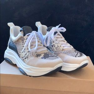 SESTO MEUCCI NEVER WORN SZ 37 Snake Leather Suede